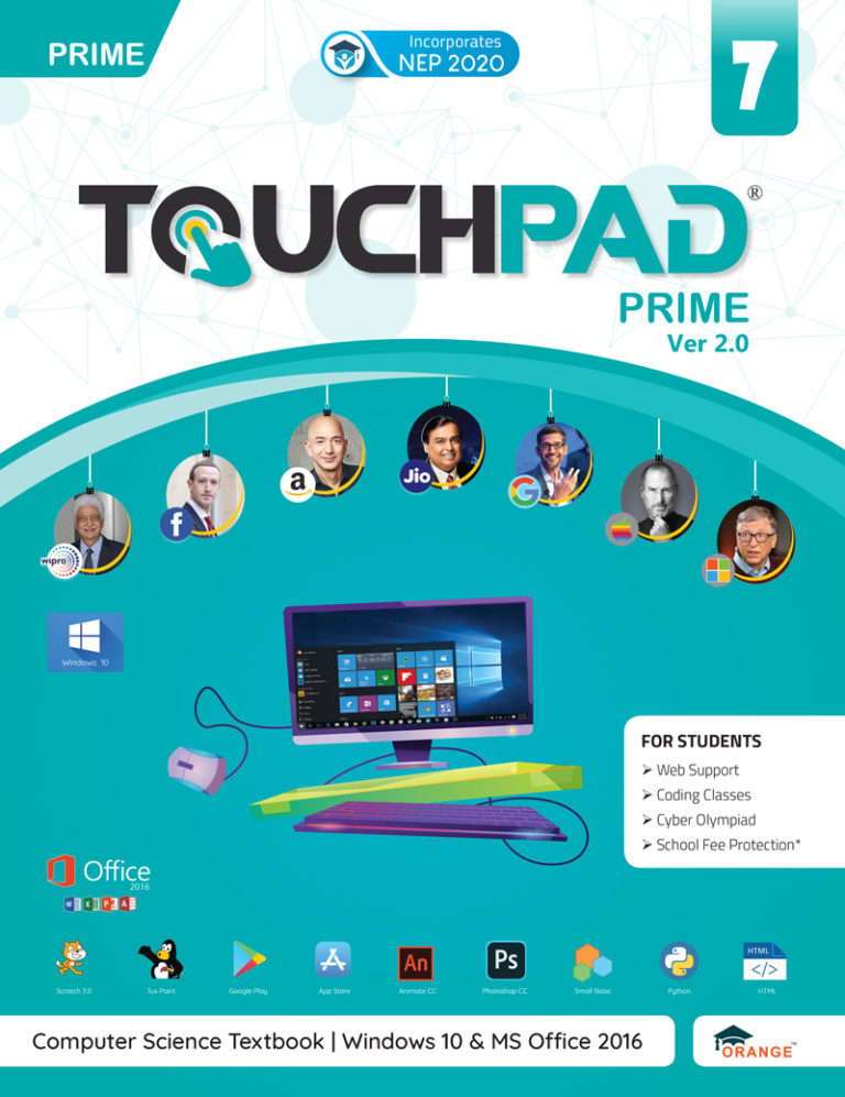 Touchpad Computer Science Textbooks Orange Education