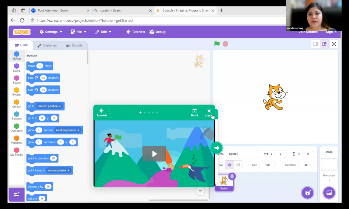 Digital Training on Scratch
